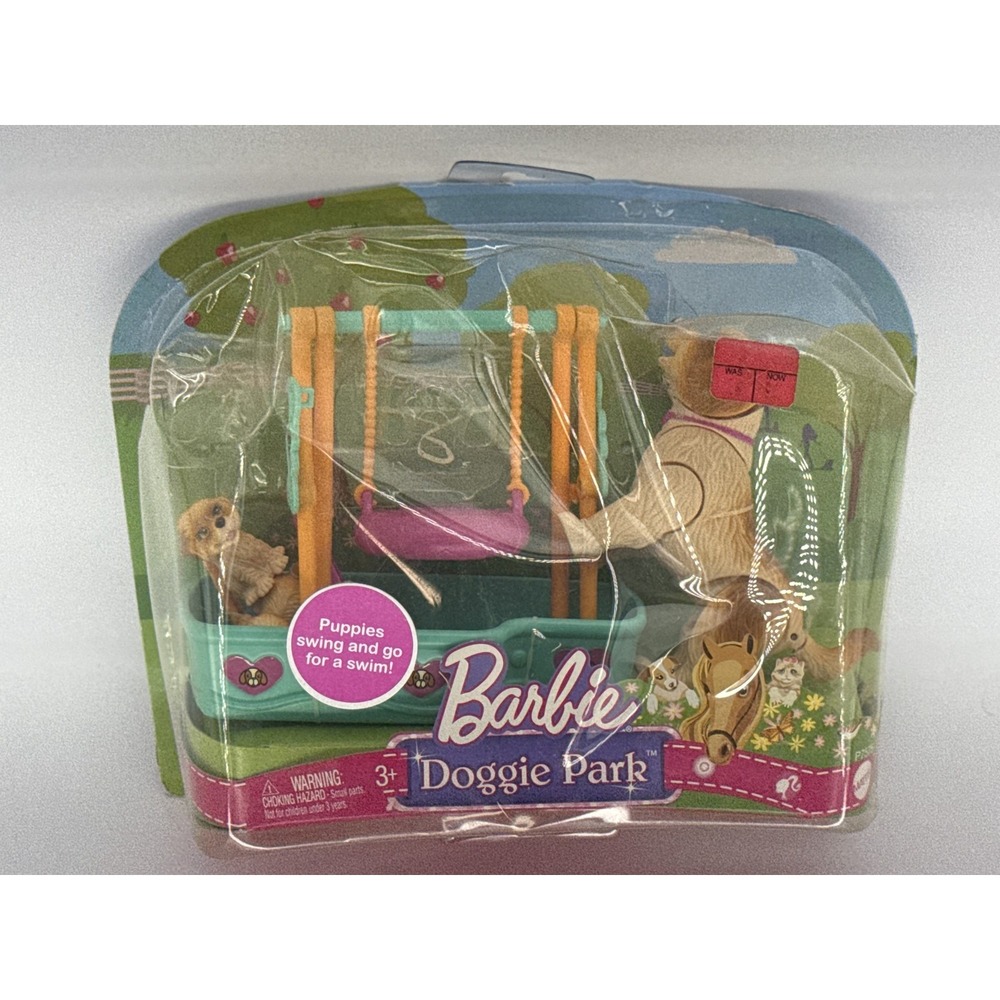 Mattel Sealed Box Barbie P6755 Doggie Park Playset Edition Multicolor Pets